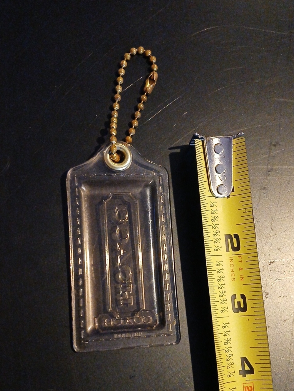 Coach Poppy Hangtag Light Amber